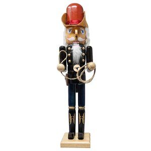 Cowboy Rancher Lasso 16" Christmas Nutcracker